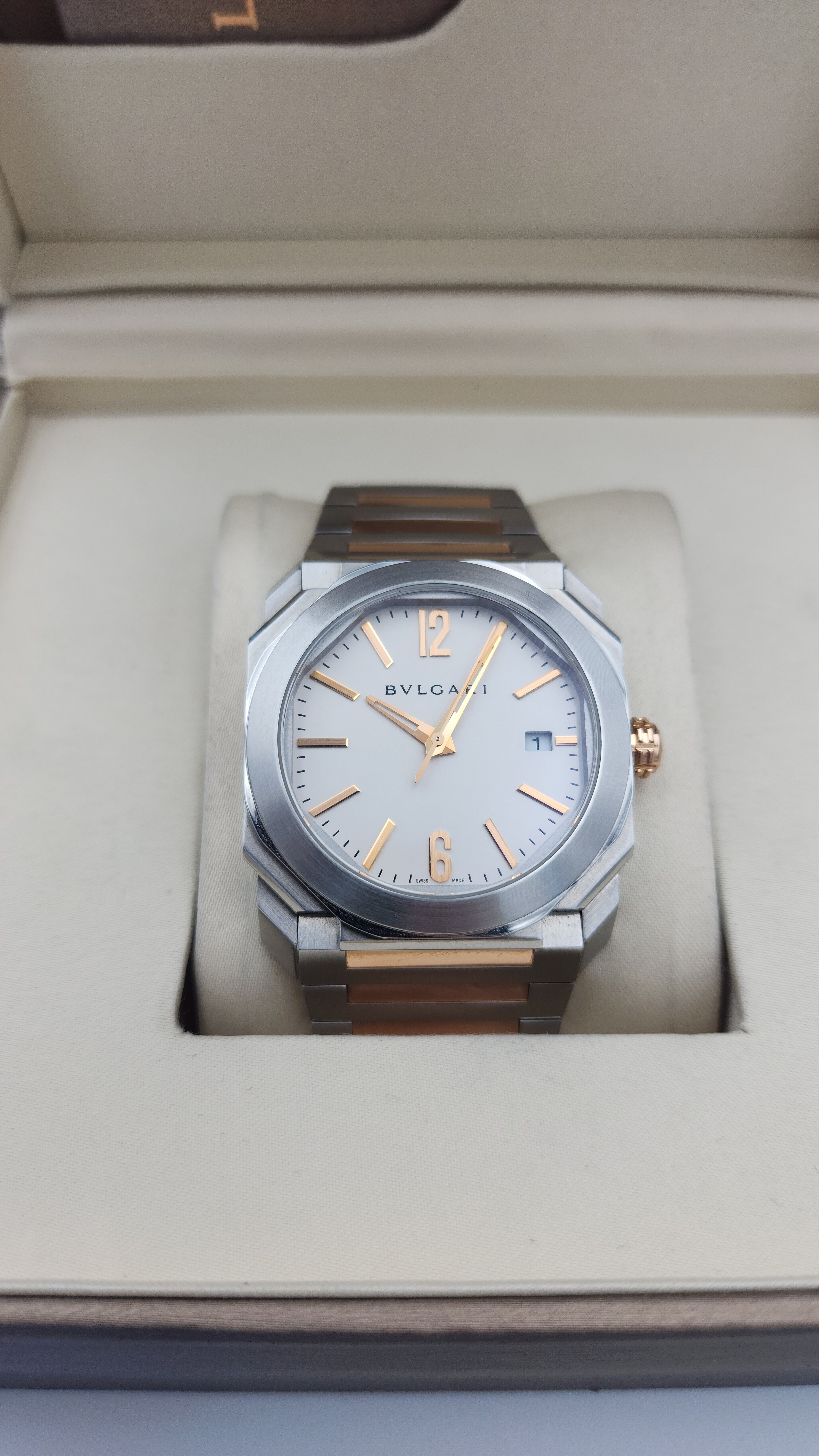 Bulgari Octo Solotempo Stainless 38 mm Full Set 2019