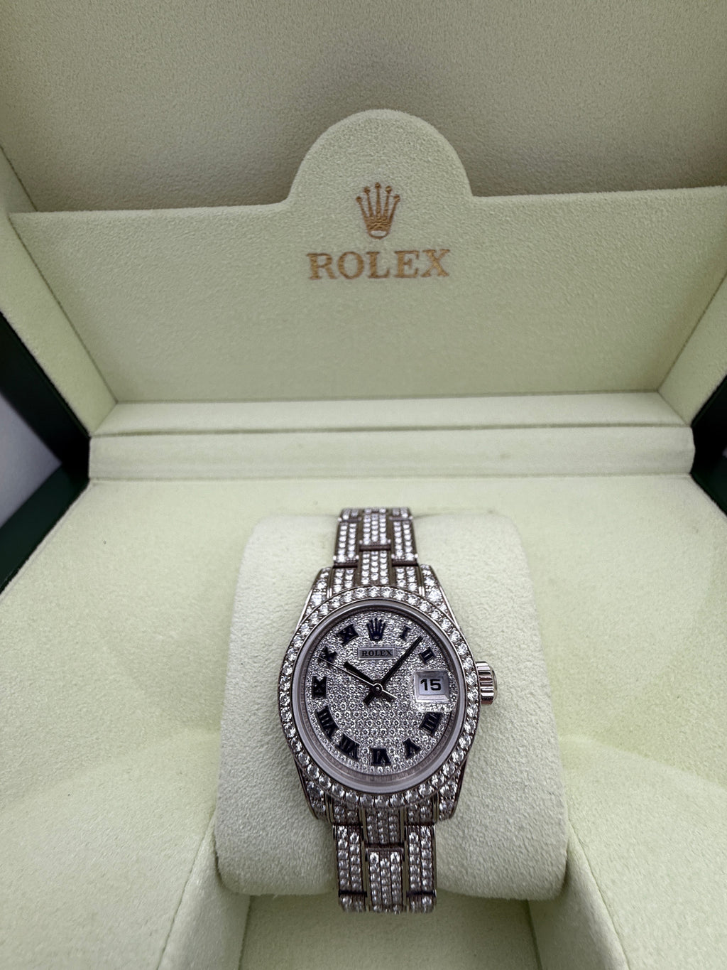 Rolex Lady-Datejust 18k White Gold Case