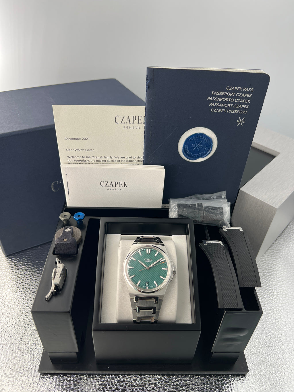 Czapek Antarctique Passage De Drake Viridian Green Fratello